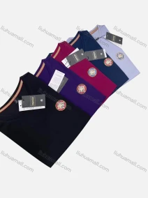 Wholesale Men's Casual Plain Logo Short Sleeve Tee, LIUHUA CLOTHING WHOLESALE