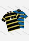 Wholesale Men's Casual Striped Short Sleeve Polo Shirt - Liuhuamall