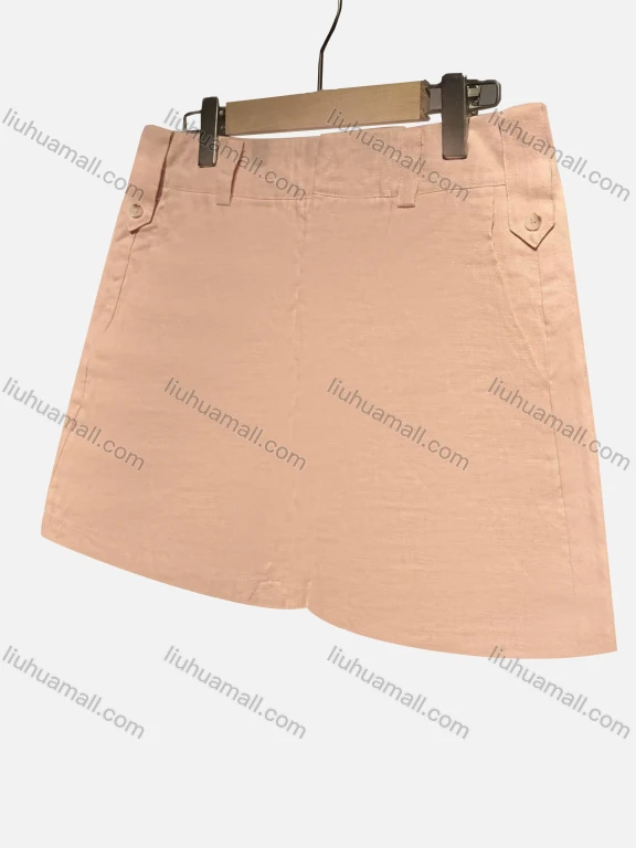 Wholesale Women's Linen Plain High Waist Causal Shorts