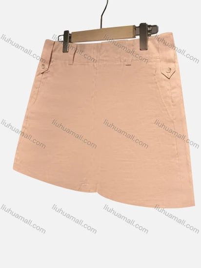Wholesale Women's Linen Plain High Waist Causal Shorts