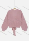 Wholesale Women's Casual Lantern Plain Sweater Cardigan - Liuhuamall