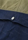 Wholesale Men's Splicing Suspenders American Colorblock Multiple Pockets Loose Fashion Cargo Denim Overalls - Liuhuamall