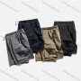 Wholesale Men's Casual Plain Elastic Waist Drawstring Flap Pockets Shorts preview