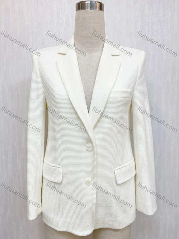 Wholesale Women's Lapel Single Breasted Plain Blazer Suit Jacket Flap Pockets