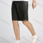 Wholesale Men's Casual Elastic Waist Geometric Print Bermuda Shorts With Zip Pocket preview