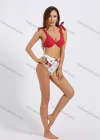 Wholesale Women's Sexy Strap Floral Print Triangle Bikini 2 Piece Swimsuit Set - Liuhuamall