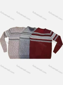 Wholesale Boy's Casual Striped Round Neck Long Sleeve Sweater, LIUHUA CLOTHING WHOLESALE