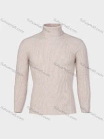 Wholesale Men's Casual Turtle Neck Slim Fit Rib-knit Plain Sweater, LIUHUA CLOTHING WHOLESALE