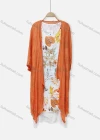 Wholesale Women's Casual Crew Neck Tropical Print Sleeveless Dress & Plain Cardigan 2 Piece Set 049# - Liuhuamall