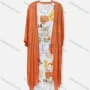 Wholesale Women's Casual Crew Neck Tropical Print Sleeveless Dress & Plain Cardigan 2 Piece Set 049# preview