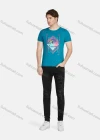 Wholesale Men's Casual Graphic Round Neck Short Sleeve Tee A1813# - Liuhuamall