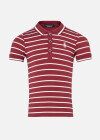 Wholesale Boys Casual Striped Contrast Short Sleeve Polo Shirt - Liuhuamall