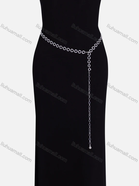 Wholesale Rhinestones Decor Metal Waist Chain QDLF2301#