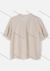 Wholesale Women's Causal V Neck Long Sleeve Plain Blouse - Liuhuamall