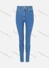 Wholesale Women's Casual Plain High Waist Button Closure Dual Pockets Skinny Jean - Liuhuamall