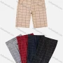 Wholesale Men's Casual Button Closure Plaid Print Pocket Shorts 65704# preview
