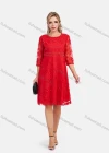 Wholesale Women's Elegant High Waist Sheer Lace Embroidery Sleeve Short Dress - Liuhuamall