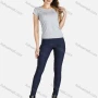 Wholesale Women's Summer Round Neck Tee&Stretch Skinny Pants Set preview