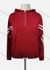 Wholesale Women's Casual Hooded Striped Quarter Zip Long Sleeve Hoodies - Liuhuamall