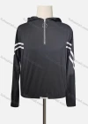 Wholesale Women's Casual Hooded Striped Quarter Zip Long Sleeve Hoodies - Liuhuamall