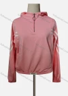 Wholesale Women's Casual Hooded Striped Quarter Zip Long Sleeve Hoodies - Liuhuamall