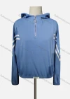 Wholesale Women's Casual Hooded Striped Quarter Zip Long Sleeve Hoodies - Liuhuamall