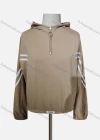 Wholesale Women's Casual Hooded Striped Quarter Zip Long Sleeve Hoodies - Liuhuamall