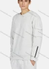 Wholesale Men's Casual Round Neck Flap Pocket Zipper Plain Sweatshirt & Ankle-Tie Pants 2-Piece Set 2230# - Liuhuamall
