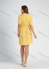 Wholesale Women's Allover Floral Print V Neck Short Sleeve Casual Short Dress - Liuhuamall