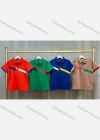 Wholesale Boy's Casual Collared Short Sleeve Striped Polo Shirt - Liuhuamall