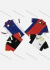 Wholesale Boy's Casual Colorblock Collared Short Sleeve Polo Shirt - Liuhuamall