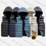 Wholesale Men's Casual Hooded Sleeveless Zipper Pocket Thermal Puffer Jacket preview
