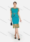 Wholesale Women's Elegant Short Sleeve Blouse With Mermaid Hem Skirt 2 Piece Set - Liuhuamall
