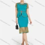 Wholesale Women's Elegant Short Sleeve Blouse With Mermaid Hem Skirt 2 Piece Set preview