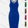 Wholesale Women's Sexy Sleeveless Back Cross Straps Plain Bodycon Dress preview