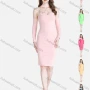 Wholesale Women's Sexy Fashion Cold Shoulder Long Sleeve Bodycon Plain Cocktail Dress preview