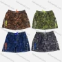 Wholesale Men's Vacation Allover Letter Print Flap Pockets Drawstring Beach Shorts 293# preview