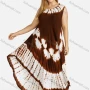 Wholesale Women's Plus Size Round Neck Sleeveless Tie Dye Maxi Tank Dress preview