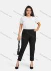 Wholesale Women's Casual Plus Size High Elastic Striped Print Stright Leg Pants With Drawstring 33103# - Liuhuamall