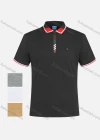 Wholesale Men's Casual Short Sleeve Quarter Zipper Embroidery Logo Polo Shirts - Liuhuamall