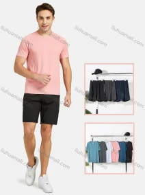Wholesale Men's Athletic Short Sleeve Breathable Running T-shirts, LIUHUA CLOTHING WHOLESALE
