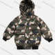 Wholesale Boys' Casual Zip Front Camouflage Long Sleeve Hoodie Coat Camouflage Guangzhou Clothing Wholesale Market & Suppliers -LIUHUAMALL