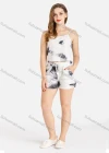 Wholesale Women's Tie Dye Spaghetti Strap Sleepwear 2 Piece Pajama Set - Liuhuamall