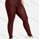Wholesale Women's Stretch Cotton High Rise Plain Legging 4# Clothing Wholesale Market Liuhua