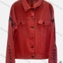 Wholesale Women's Casual Collared Long Sleeve Lace Up Fake Pocket Button Down Denim Jackets preview