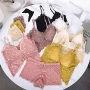 Wholesale Women's Plain Guipure Lace Bra & Brief 2 Pieces Set preview
