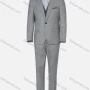 Wholesale Men's Business Plain One Button Pockets Lapel Slim Fit Blazer & Vest & Trousers 3 Piece Sets preview