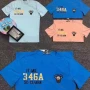 Wholesale Men's Casual 100% Cotton Letter Graphic Round Neck Short Sleeve Tee 54031# preview