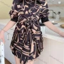 Wholesale Women's Fashion Collared Tunic Twist Long Sleeve Short Shirt Dress preview
