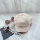 Wholesale Women's Warm Cozy Visor Beret Hat Beige Clothing Wholesale Market Liuhua